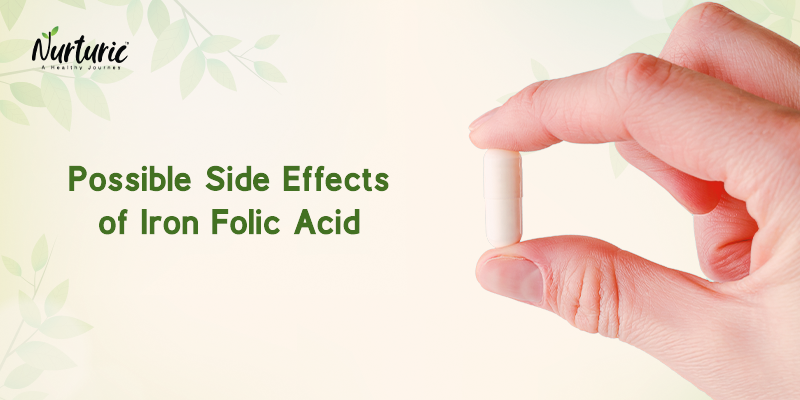 What are the side effects of iron-folic acid?